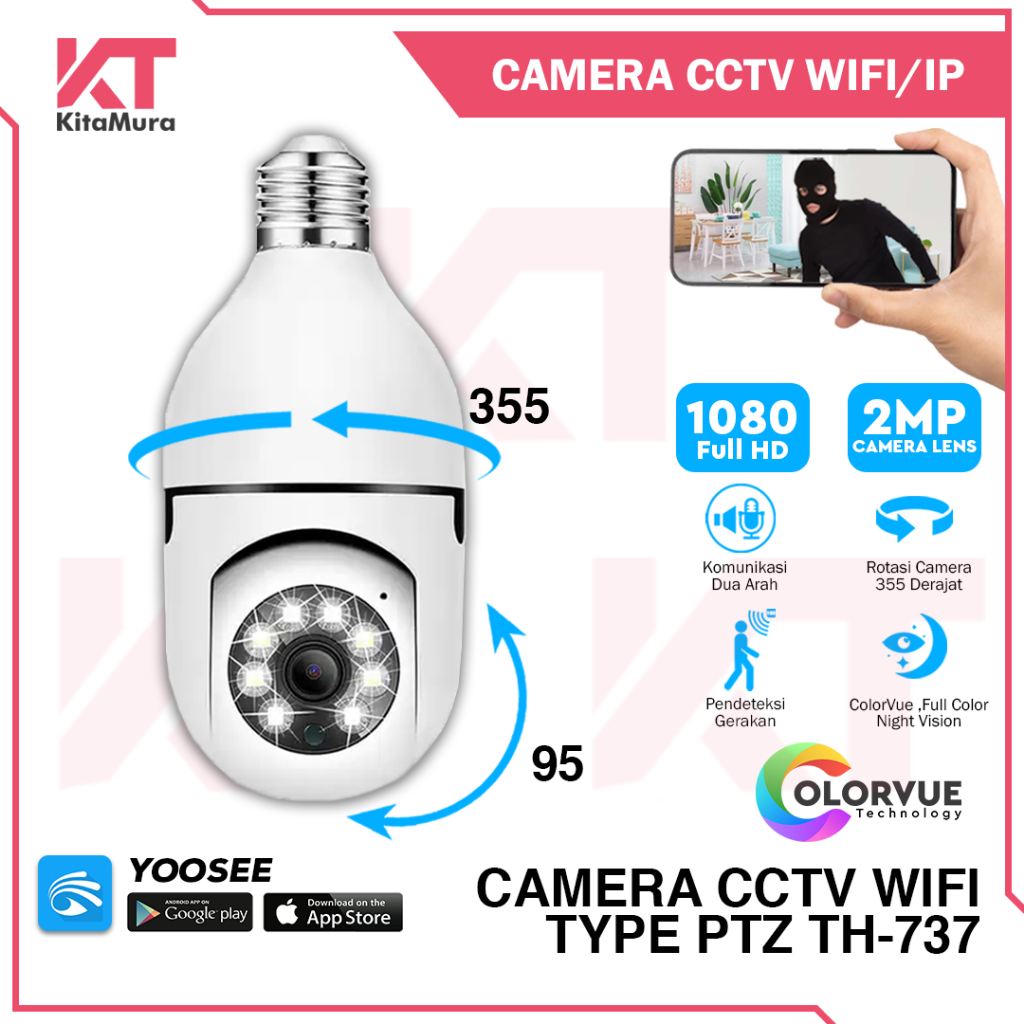 Jual Cctv Wifi Camera Cctv Wifi Mp Full Hd Yoosee Cctv Wifi