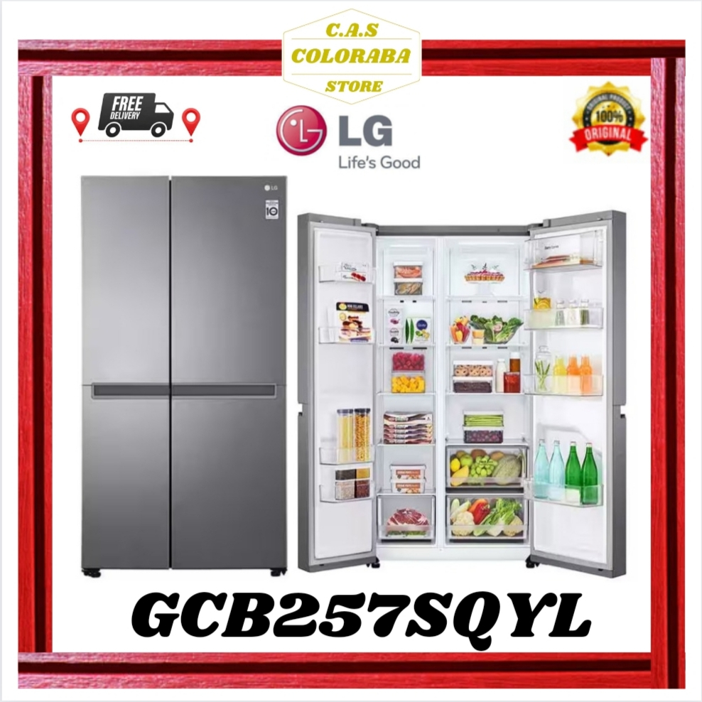 Jual Kulkas Lg Gcb257sqyl Kulkas Side By Side Inverter Gc B257sqyl