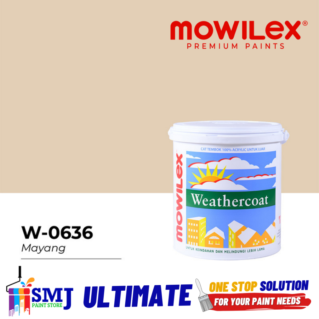 Jual Cat Tembok Eksterior Mowilex Weathercoat W Mayang L Shopee Indonesia