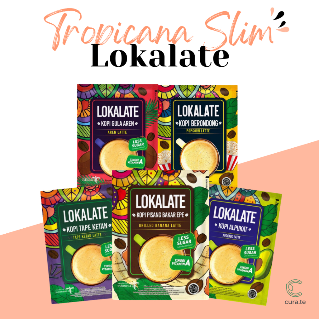 Jual Lokalate Kopi Kekinian Sachet Less Sugar Tinggi Vitamin A Lebih