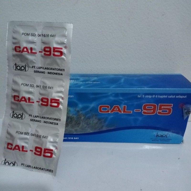 Jual CAL 95 / CAL95 vitmain tulang box isi 30 kapsul | Shopee Indonesia