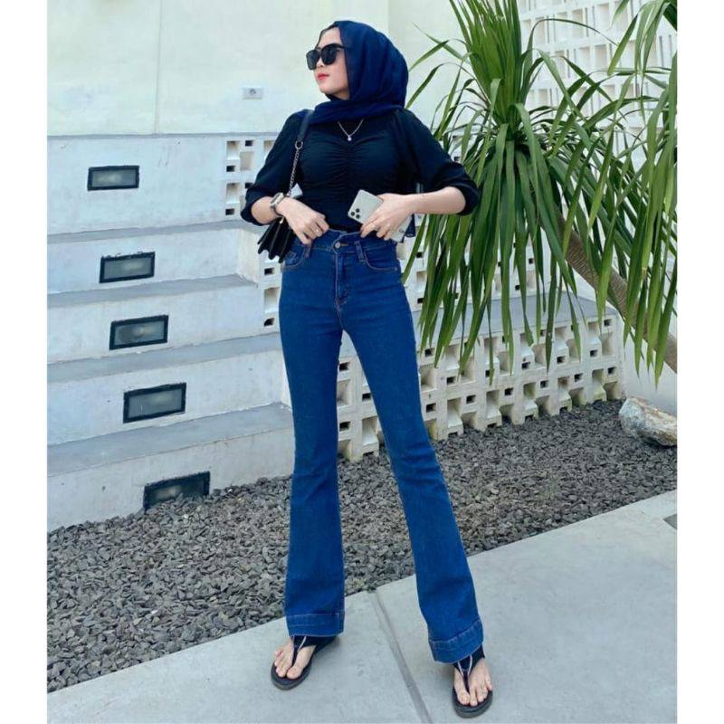 Celana Cutbray Jeans Wanita