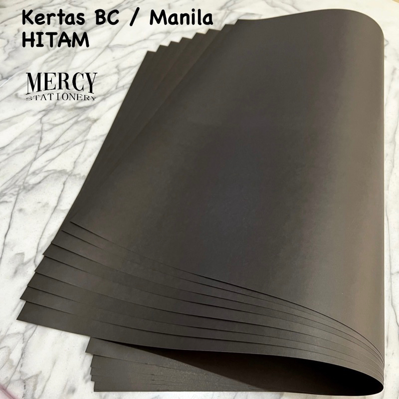 Jual 25 Lembar Kertas Manila Putih Hitam Dan Warna Besar Kertas Bc