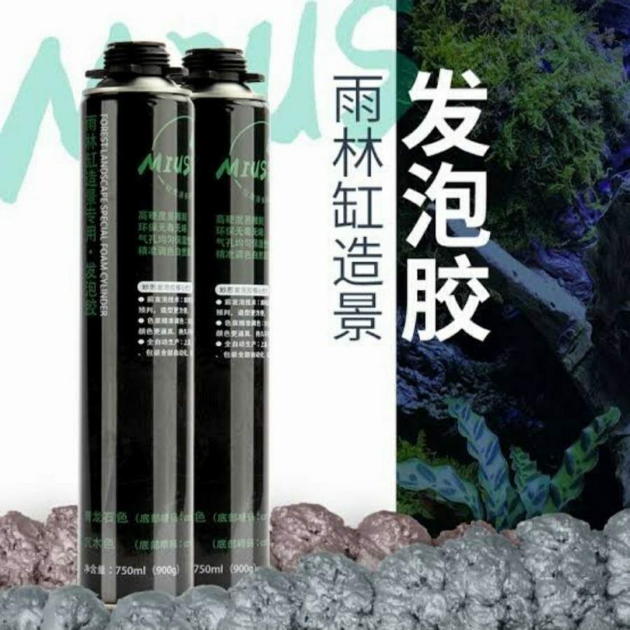 Jual Mius Spray Ekspanding Foam Aquascape Paludarium Terrarium