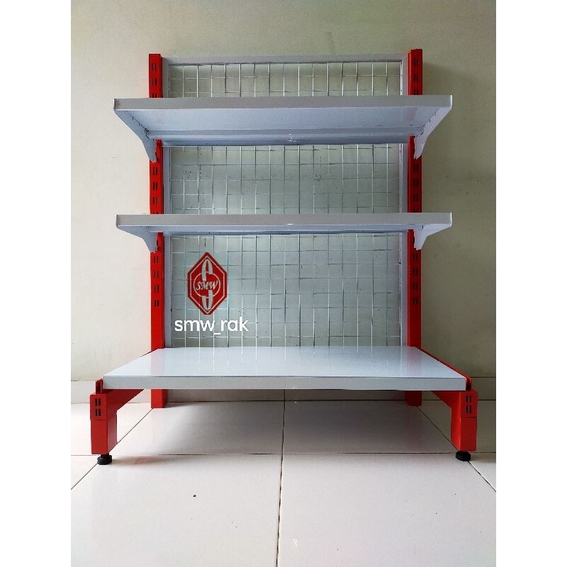 Jual Tiang Single Rak Gondola Supermarket/ Minimarket T.120xL.45cm ...
