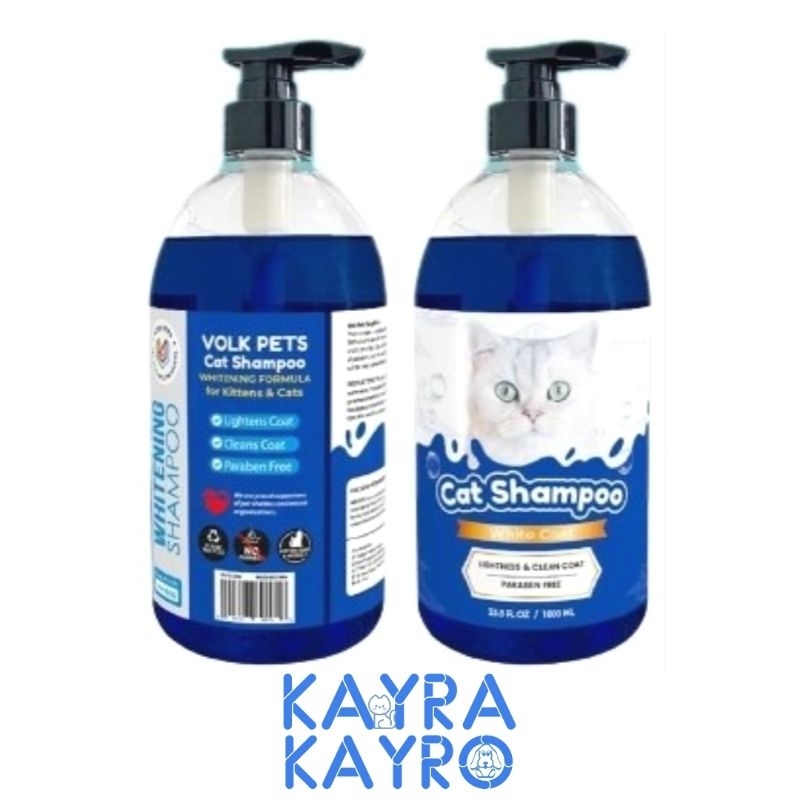 Jual Volk Pets Whitening Cat Shampoo 1000 mL Shampo Kucing Bulu Putih