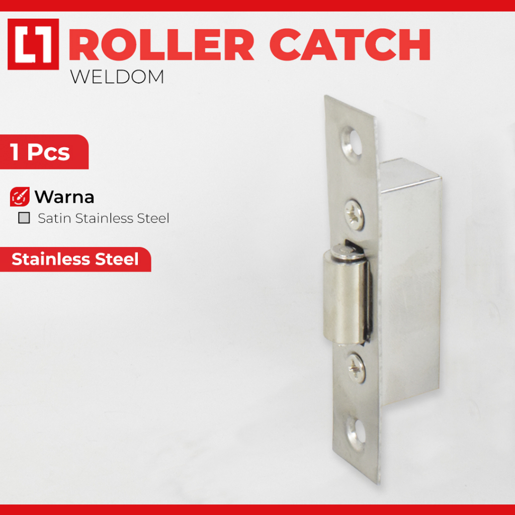 Jual Roller Catch Door Latch Mata Ayam Penahan Pintu Pelor Stainless