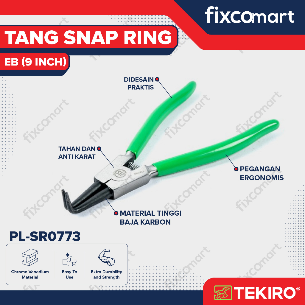 Jual Tekiro Tang Snap Ring Eb 9 Inch / Tang Sirklip Shopee Indonesia