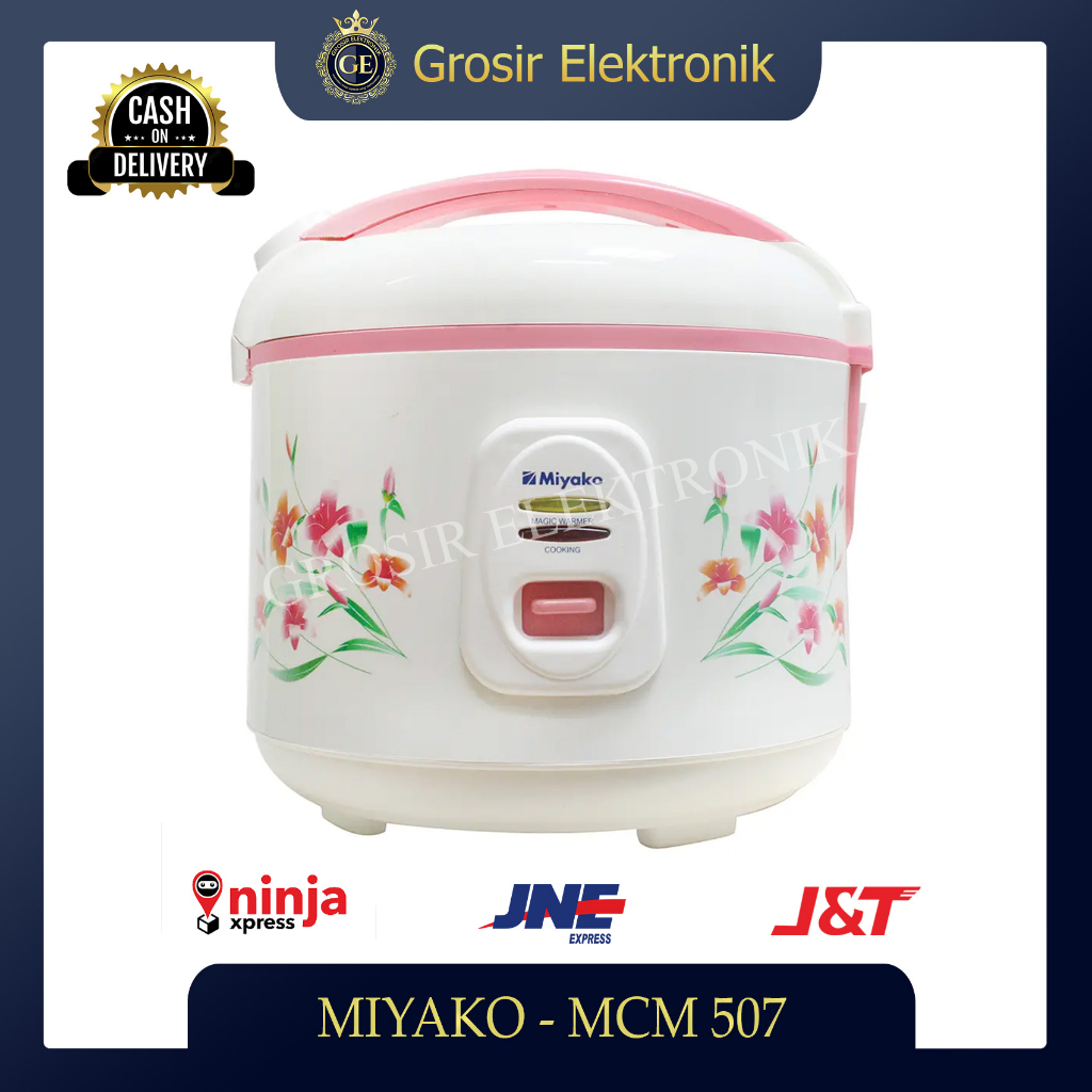 Jual MIYAKO Rice Cooker 3 in 1 MCM507 / MCM 507 Motif Bunga 1.8 Liter GARANSI Shopee Indonesia