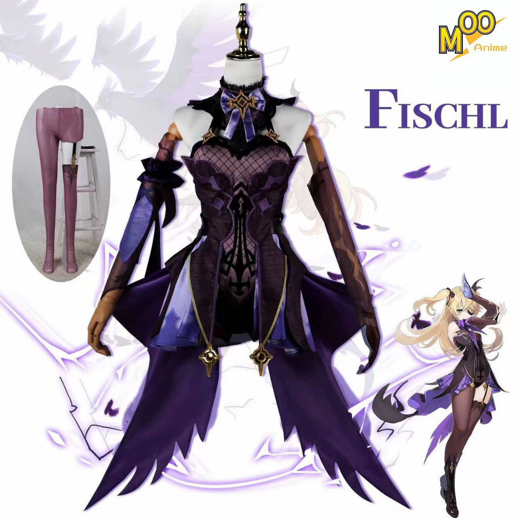 Jual Genshin Impact Fischl Cosplay Costume Fischl cosplay Set and wig ...