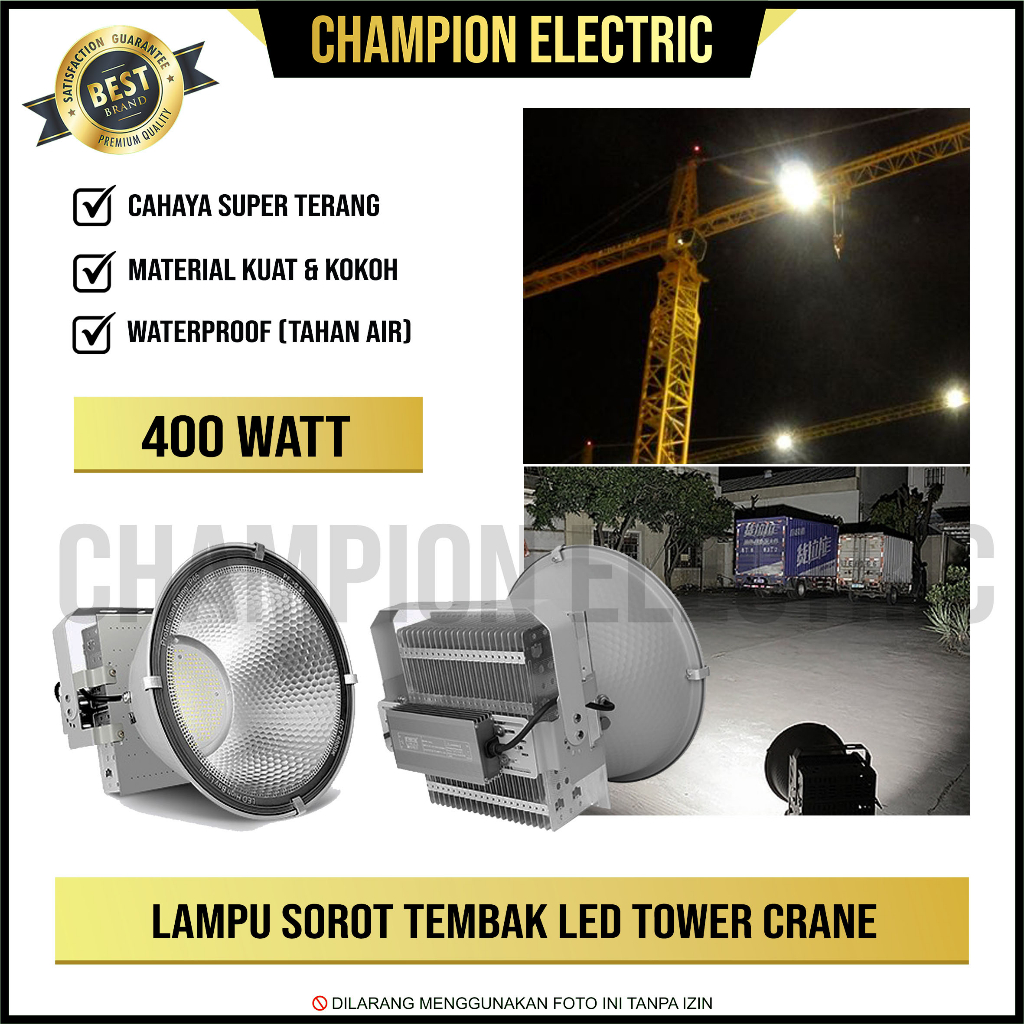 Jual Lampu Sorot Led 400w Tembak Outdoor 400 Watt Tower Crane Flood