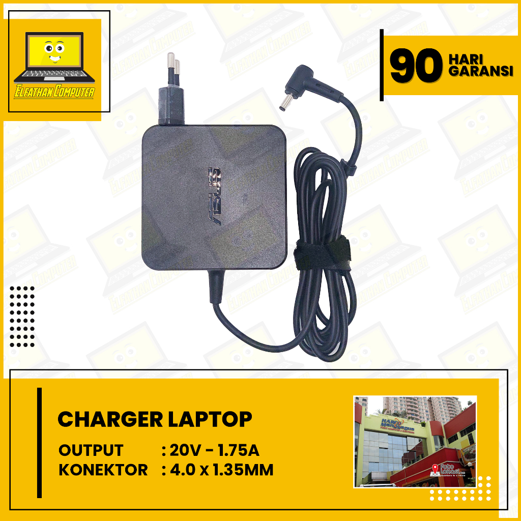 Jual Charger Carger Laptop Asus X200M X441S X540 X442 33Watt (4.0*1 ...