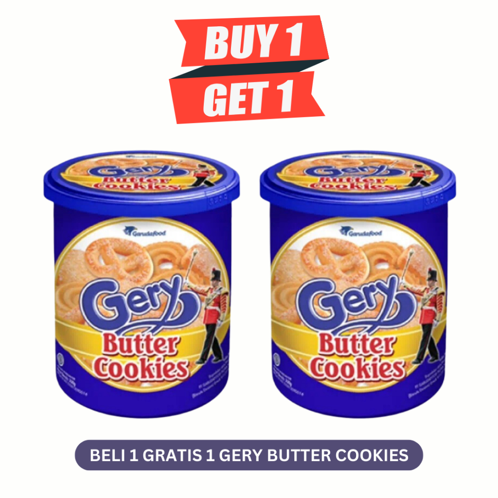 Jual BELI 1 GRATIS 1 Gerry Butter Cookies Camilan Snack Biskuit 300gr