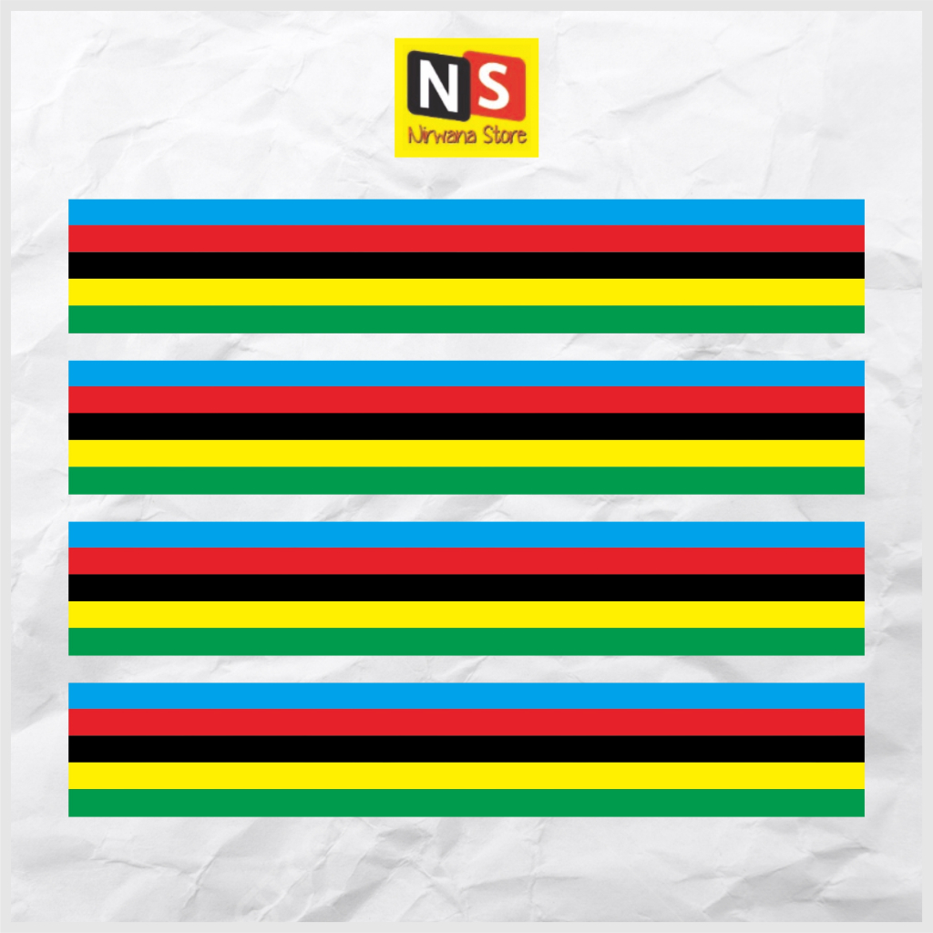 Jual Stiker List sepeda hijau kuning merah decal colnage fixie roadbike ...