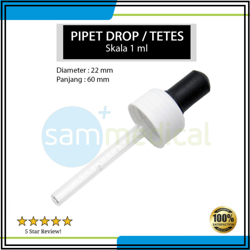 Jual Pipet Tetes Obat / pipet drop 1 ml (Plastik) per pcs Shopee Indonesia