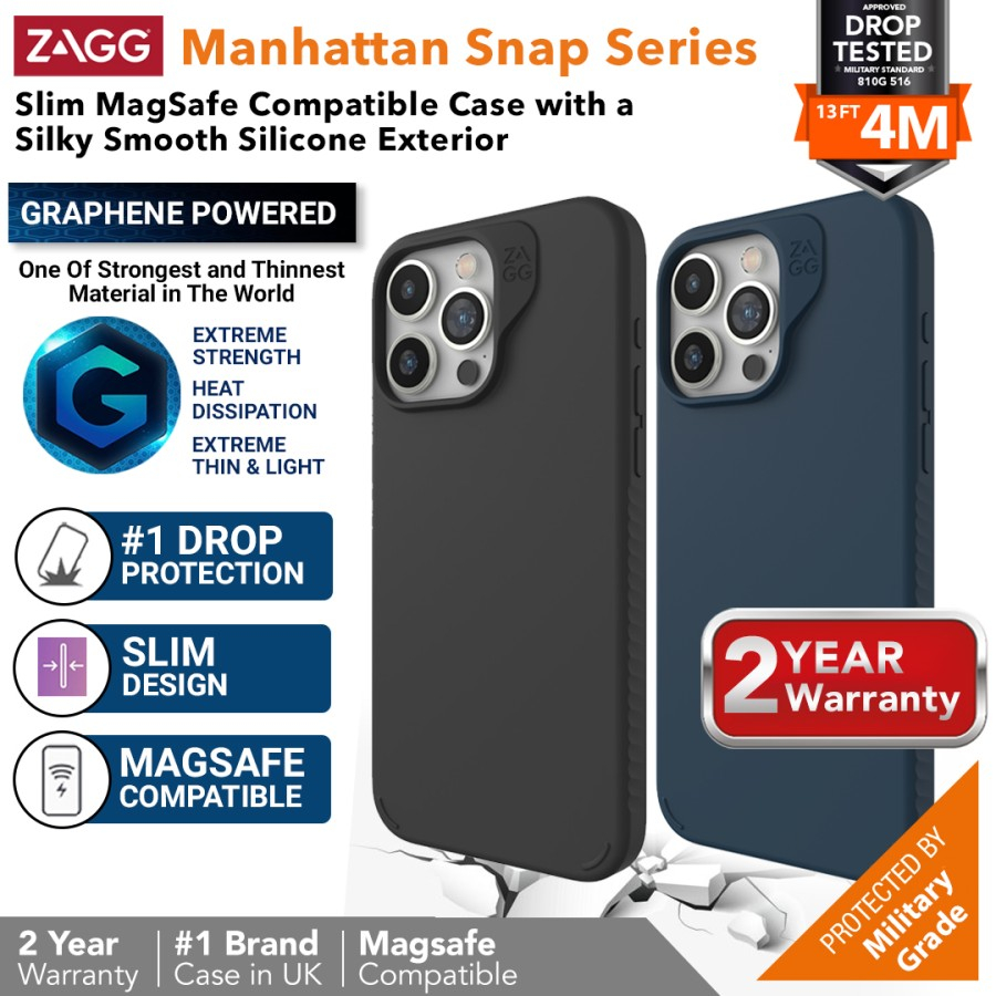 Jual ZAGG Magsafe Case IPhone 15 Pro Max / 15 Pro Manhattan Snap Casing ...