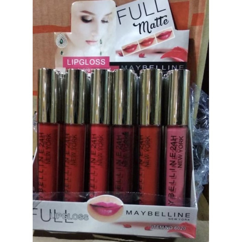 Jual Lip Cream Maybelline 6021 Per Box24 Pcs Shopee Indonesia