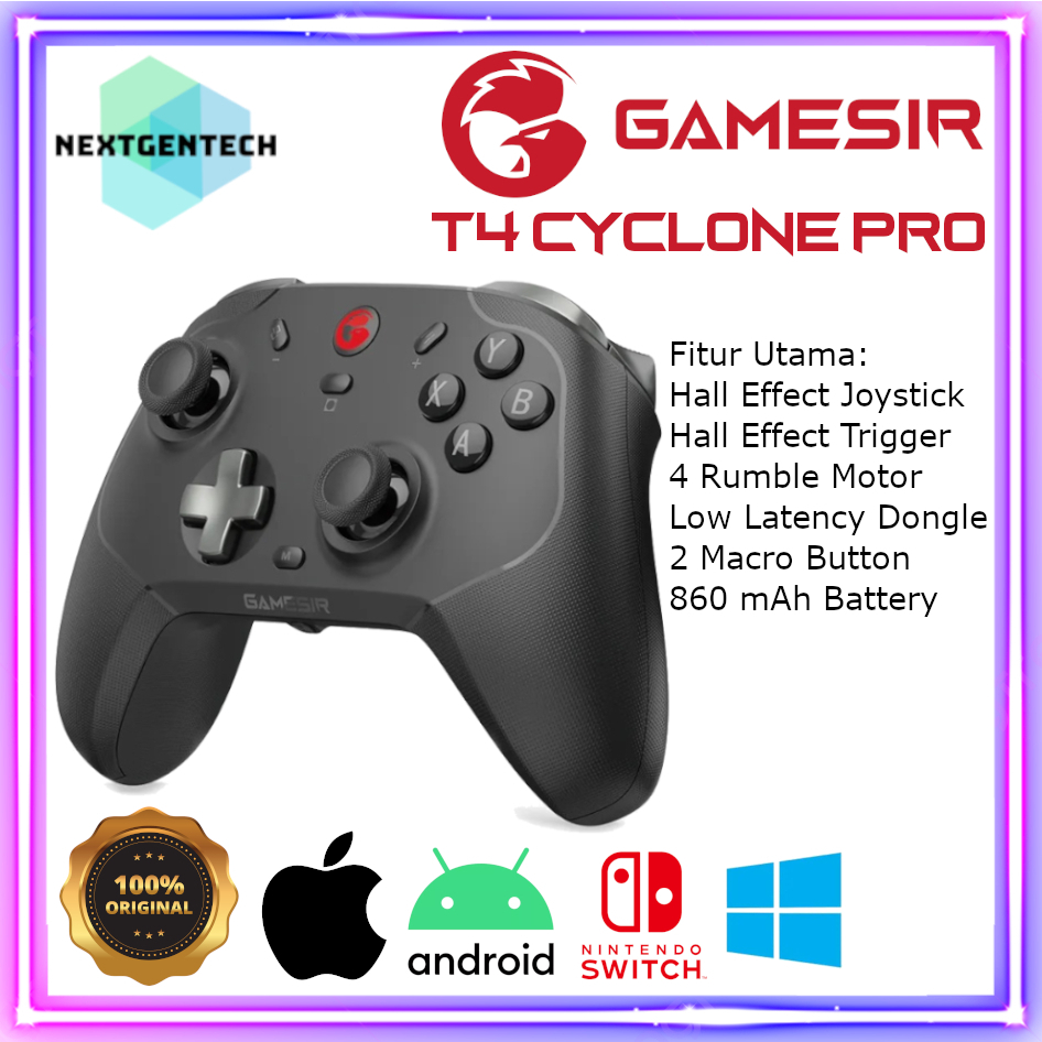 Controller Wireless GameSir T4 Cyclone Pro - Per PC, Switch, Android, IOS E Steam