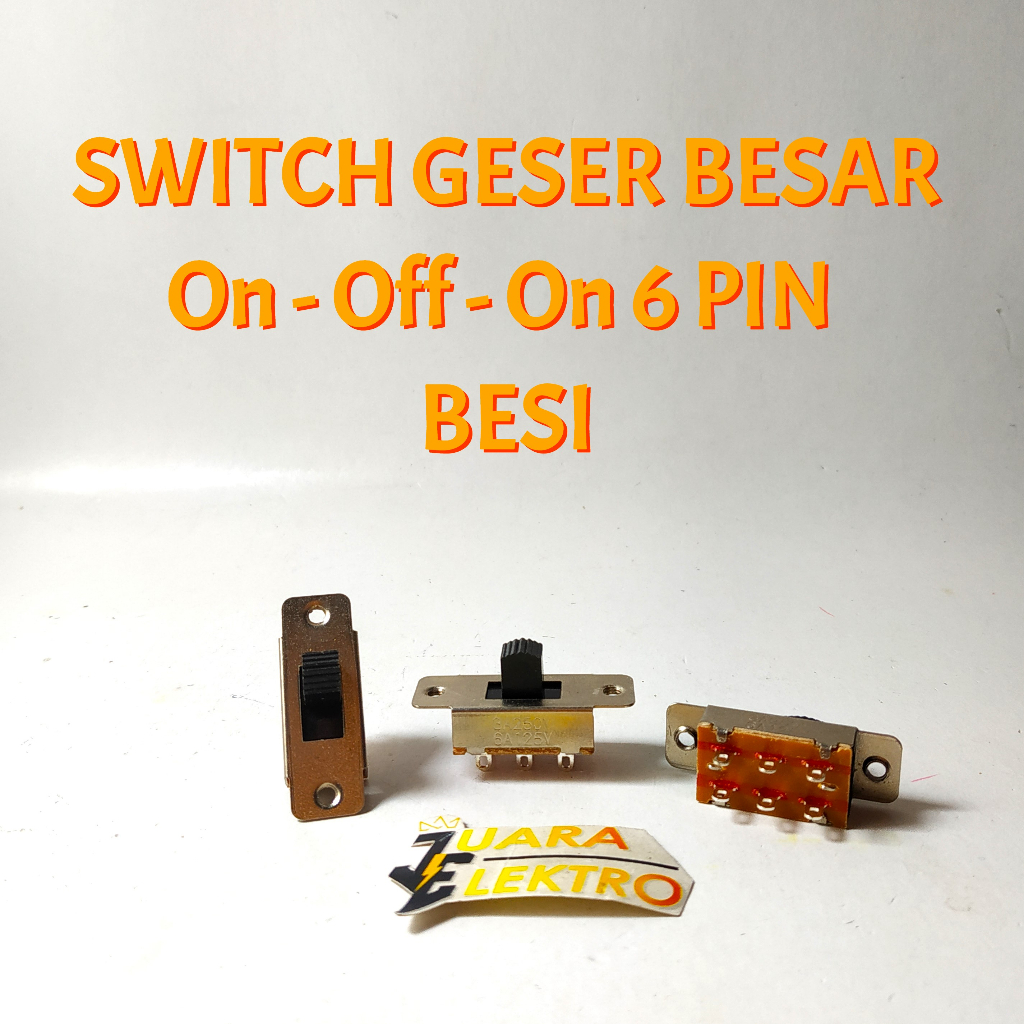 Jual SWITCH ON - OFF - ON GESER BESAR 6 PIN BESI | Saklar Besar On ...