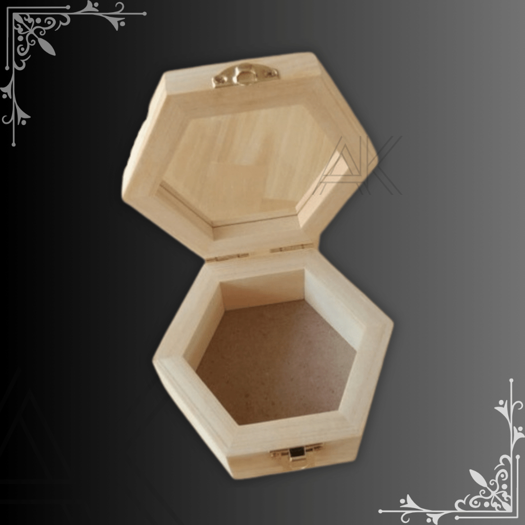 Jual Ring Box Rustic Kayu Tempat Cincin Box Hexagonal Untuk Lamaran Tunangan Dan Pernikahan