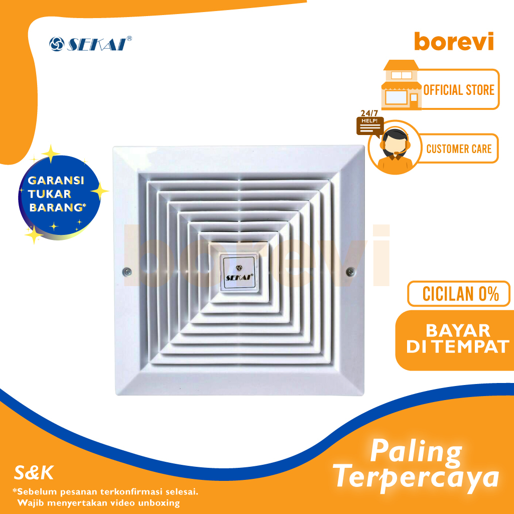 Jual Sekai Exhaust Fan Plafon Tembok Mvf Kipas Exhaustfan