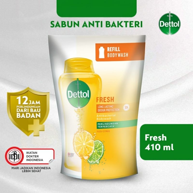 Jual Dettol Sabun Mandi Fresh Yuzu Citrus 410ml | Shopee Indonesia