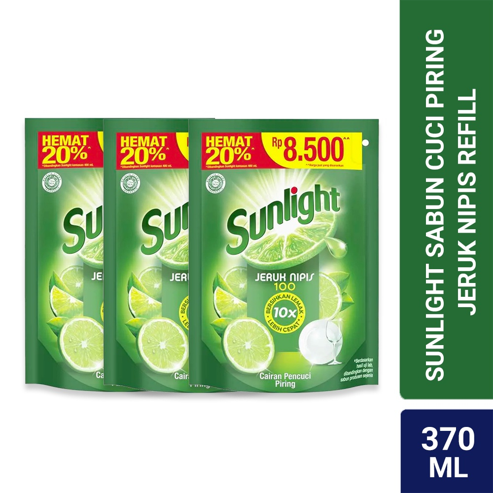 Jual Sunlight Sabun Cuci Piring Dishwash Jeruk Nipis 10x Bersihkan