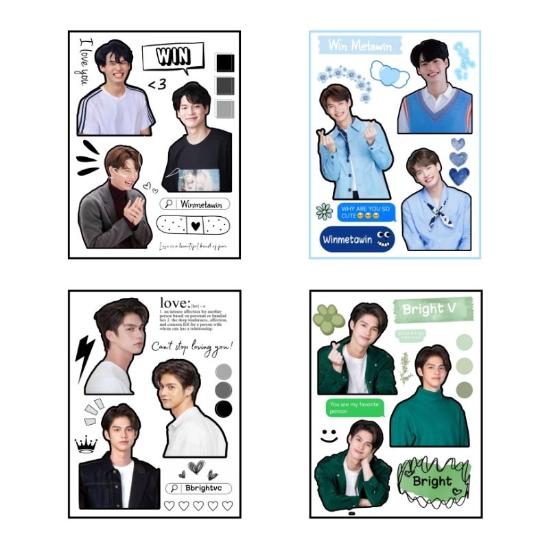bright ポラロイド　サイン付き　brightwin Jual BRIGHTWIN STIKER SET (Bright Win aktor Thai) | Shopee Indonesia