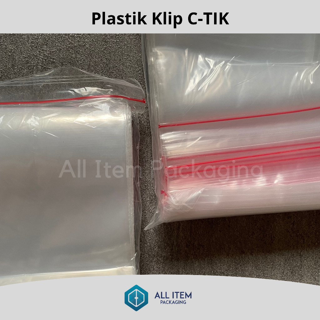 Jual Kantong Plastik Klip CTIK Ziplock Bening C-TIK Zipper Clip Cetik ...