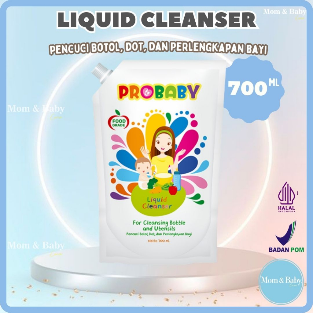 Jual PROBABY Liquid Cleanser 700 Ml Pro Baby Sabun Cuci Botol 450ml ...