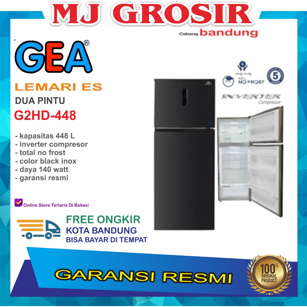 Jual Kulkas Gea G Hd Lemari Es Pintu G Hd Pintu Inverter