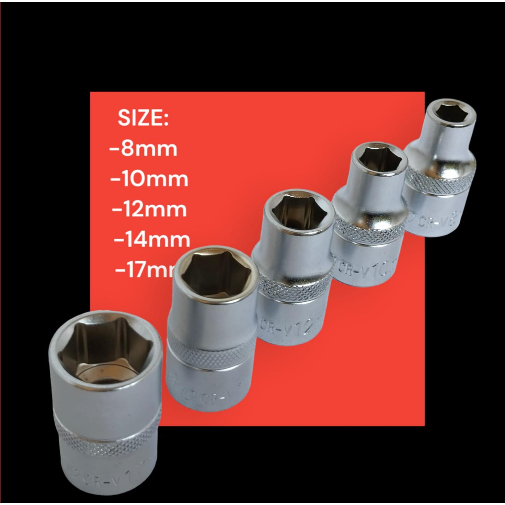 Jual Jetjo Mata Sok Pendek 5pc Paket Hemat (8mm,10mm,12mm,14mm dan 17mm ...