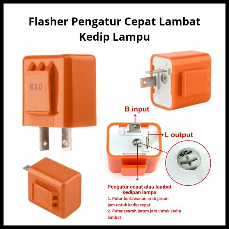 Jual #013 Flasher Flaser Sein Pengatur Cepat Lambat Kedip Sein Motor ...