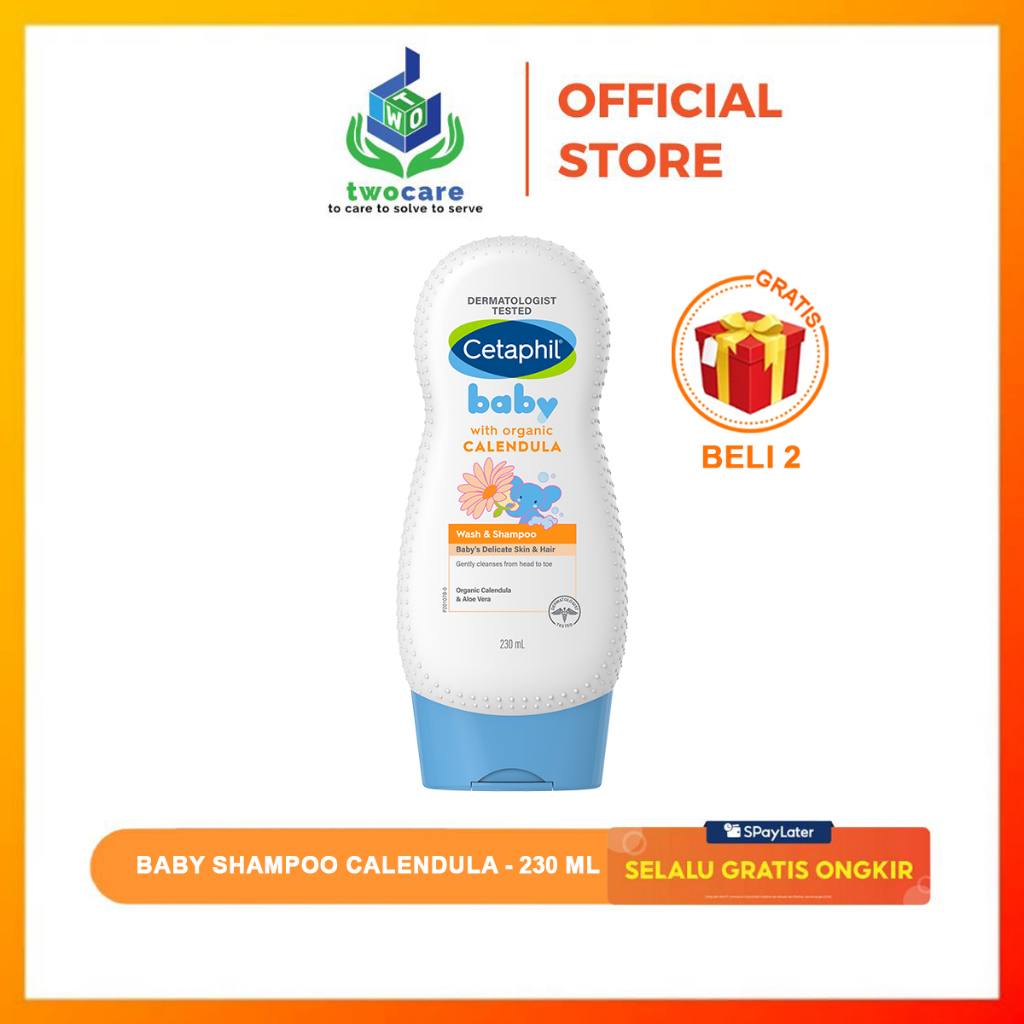 Jual Cetaphil Baby Wash & Shampoo with Organic Calendula 230ml Sabun Mandi dan Shampo untuk
