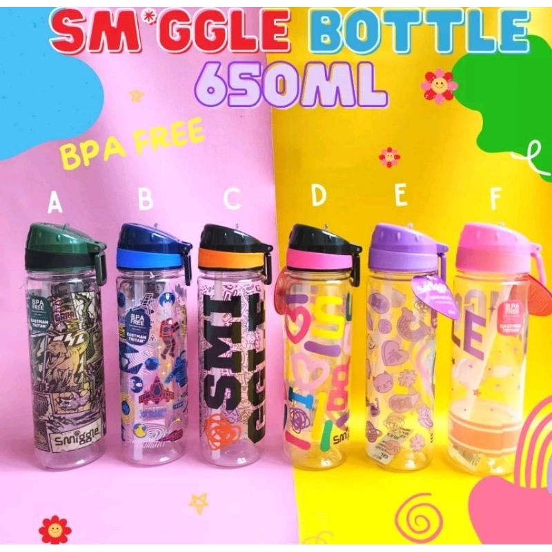 Jual Botol Minum Smiggle 650ml Shopee Indonesia 5258