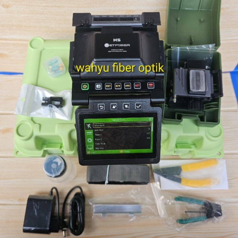Jual fusion splicer jetfiber h5/SPLICER JETFIBER H5 6 MOTOR | Shopee ...