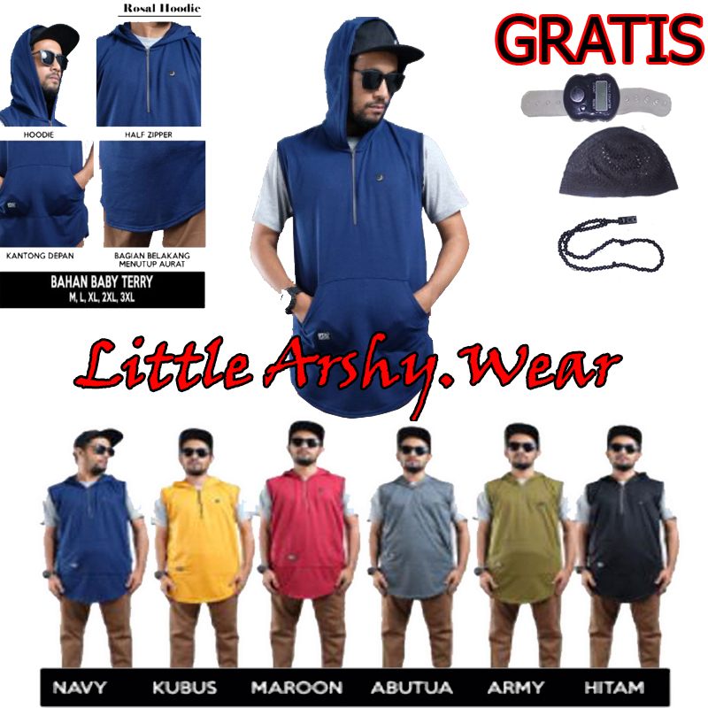 Jual Rompi Shalat Rosal Hoodie Koko Kurta Pakistan M L XL XXL XXXL
