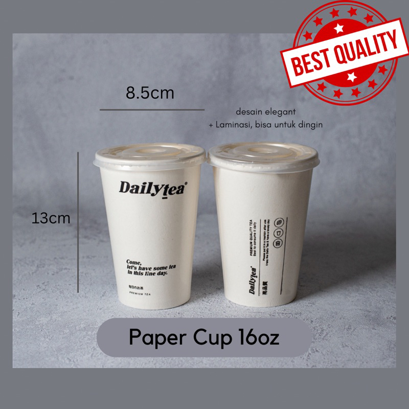 Jual Paper Cup 16oz untuk minuman dingin | Shopee Indonesia