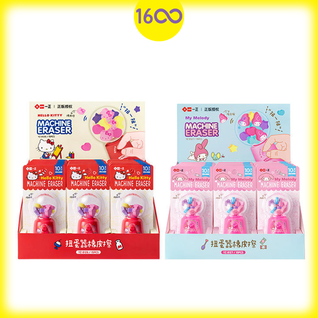 Jual Mini Gacha/Gashapon Sanrio Eraser | Penghapus Pensil Sanrio dalam ...