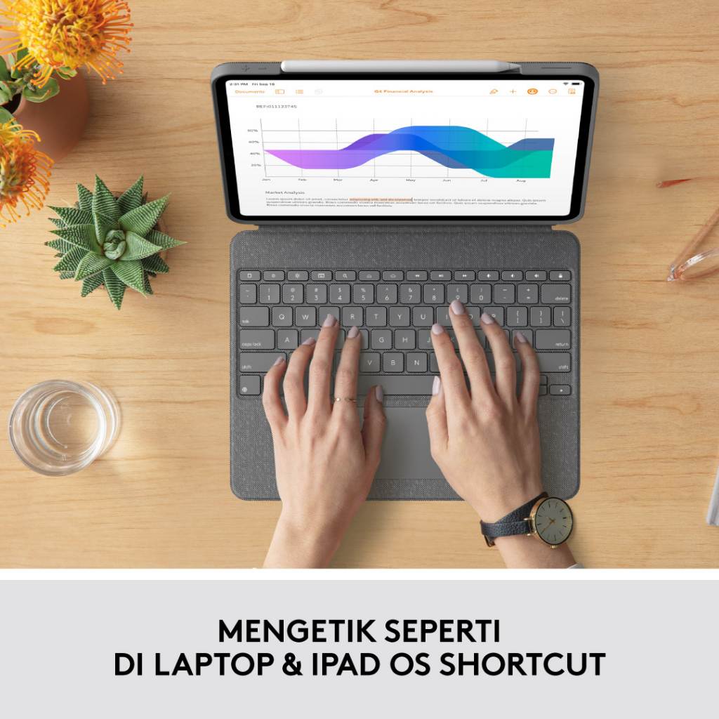 Logitech Combo Touch Keyboard Case untuk iPad Pro 12.9-inch (5th &amp; 6th generation) (8)
