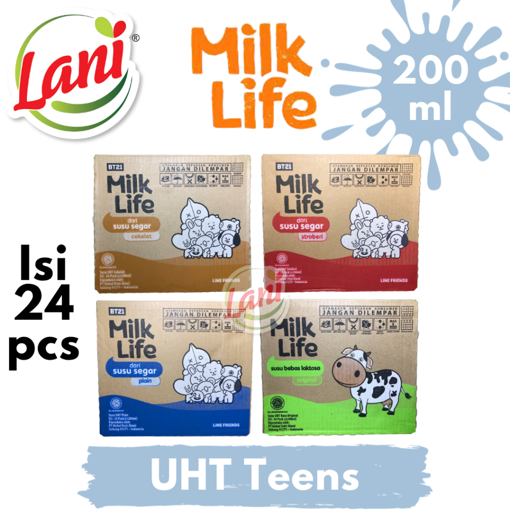 Jual Milk Life Susu Sapi Uht Ml Kardus Pcs Boleh Mix Rasa Shopee Indonesia