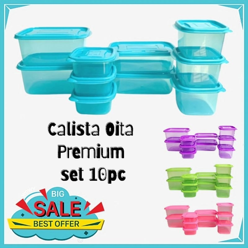 Jual Sealware Calista Oita Set 10pc Food Container Shopee Indonesia 5634