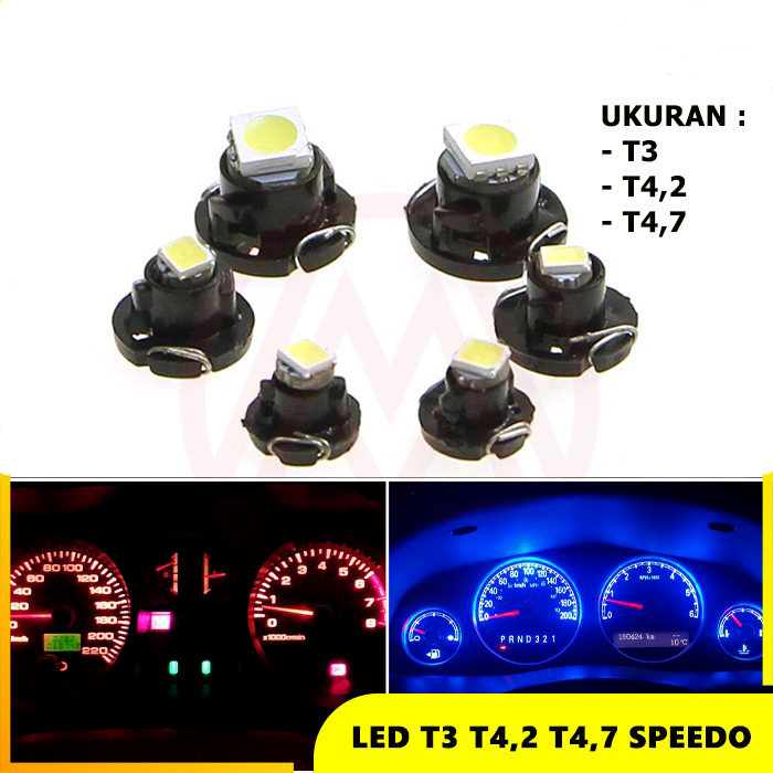 Jual LAMPU LED DASHBOARD PANEL KNOB AC SPEEDOMETER WEDGE MOBIL | Shopee ...