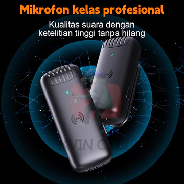 Mic Wireless Clip On Dual Lavalier Microphone Plug Play Lapel Mic With Charging Case Mikrofon