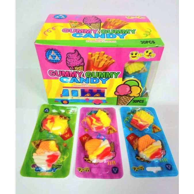 Jual Permen Cemilan Snack Jelly Jeli Yupi Kentang Es Krim Ice Cream McDonald Mekdi McD KFC