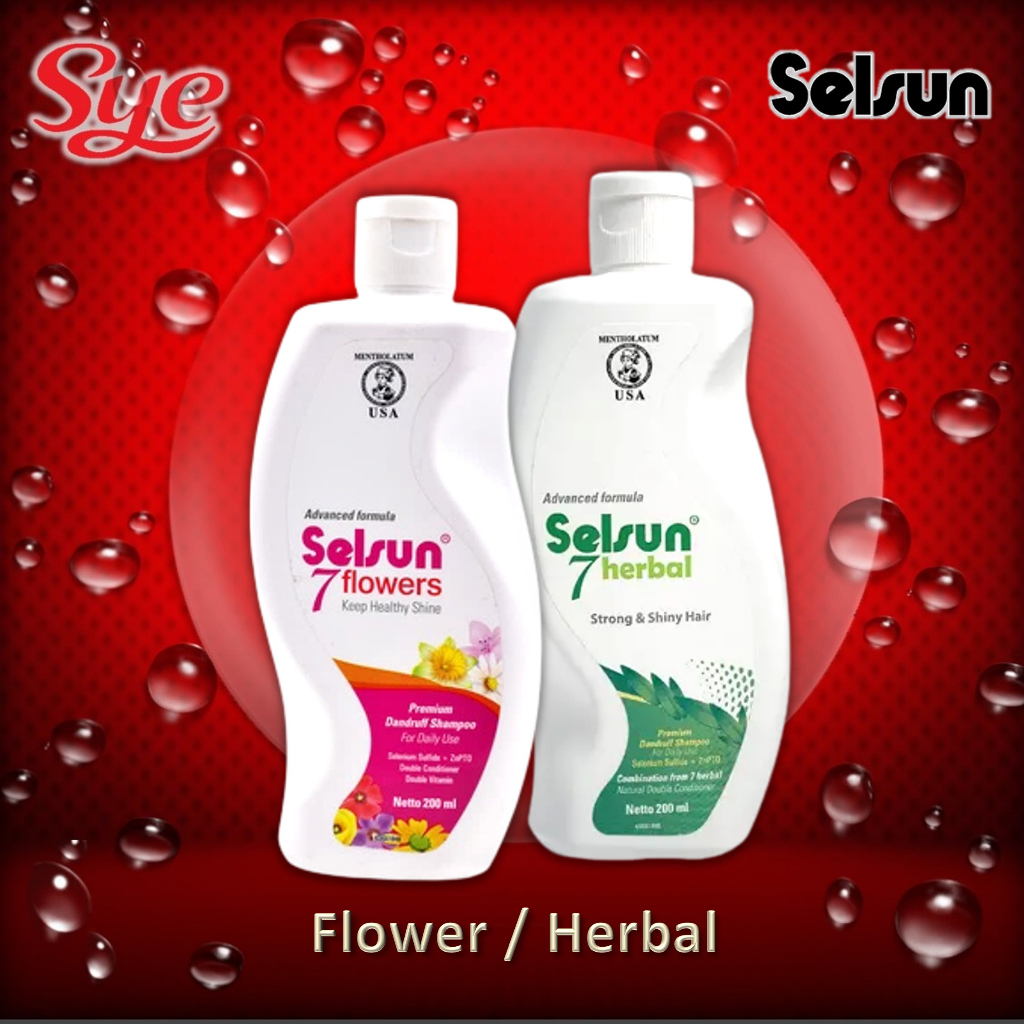 Jual Selsun Shampoo 7 Flower 7 Herbal 200ml Besar Sampo Anti