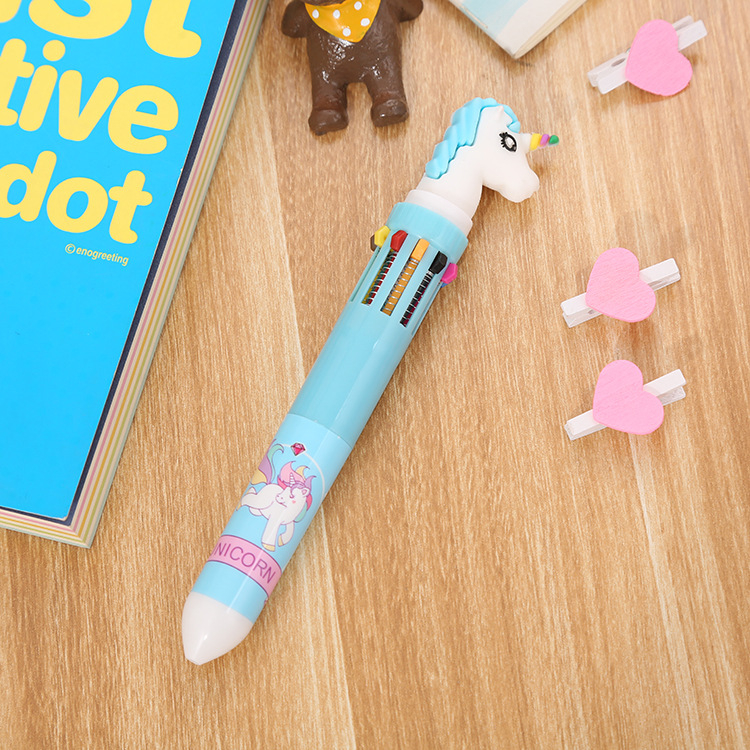 Jual Pulpen 10 warna kuda unicorn flamingo angsa dino pen imut lucu ...