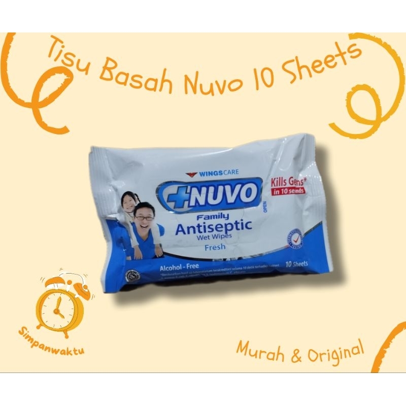 Jual Tisu Basah Nuvo 10sheets Shopee Indonesia