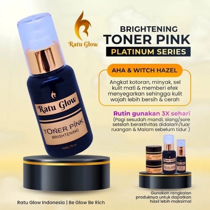 Jual PROMO!!! TONER PLATINUM RATU GLOW BRIGHTENING ACNE ECERAN ORIGINAL
