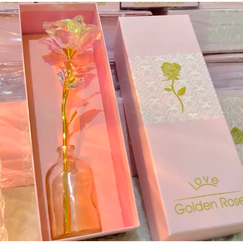 Jual Gift box mawar with holder - vas mini - bunga mawar anti layu ...